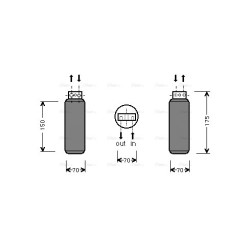 AVA AC Dryer AVA QUALITY COOLING OLD288 OE Ref 1618 193