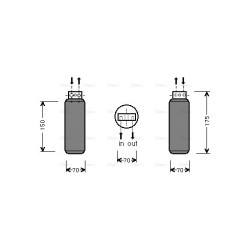 AVA AC Dryer AVA QUALITY COOLING OLD291 OE Ref 1618041