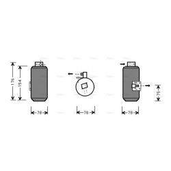 AC Dryer AVA QUALITY COOLING OLD292 OE Ref 52461632