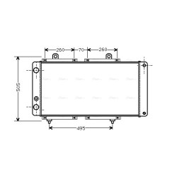 AVA Radiator AVA QUALITY COOLING PE2033 OE Ref 1300.F8