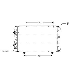 AVA Radiator AVA QUALITY COOLING PE2147 OE Ref 1307392080