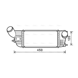 AVA Intercooler AVA QUALITY COOLING PE4362 OE Ref 0384.N4