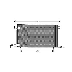 AVA AC Condenser AVA QUALITY COOLING PE5186 OE Ref 6455.V9