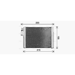 AVA Heater Matrix AVA QUALITY COOLING PE6429 OE Ref 1610530280