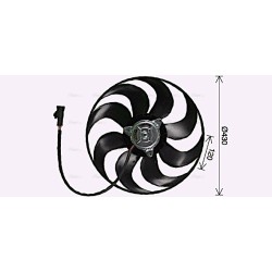 AVA Radiator Fan AVA QUALITY COOLING PE7559 OE Ref 9806313580
