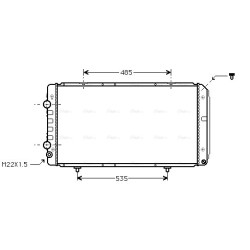 AVA Radiator AVA QUALITY COOLING PEA2146 OE Ref 1301.HS