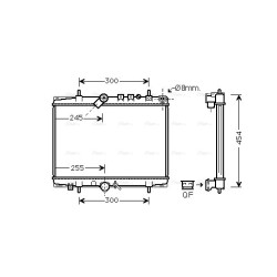 AVA Radiator AVA QUALITY COOLING PEA2202 OE Ref 1330Q4