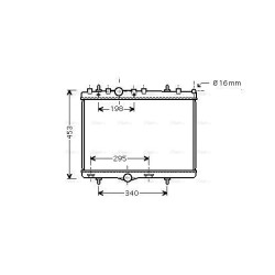 AVA Radiator AVA QUALITY COOLING PEA2255 OE Ref 1330P8