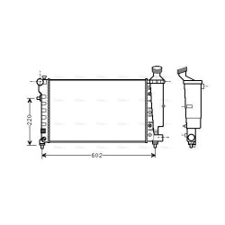 AVA Radiator AVA QUALITY COOLING PEA2262 OE Ref 1330A7