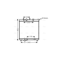 AVA Radiator AVA QUALITY COOLING PEA2298 OE Ref 1330.W9