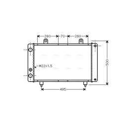 AVA Radiator AVA QUALITY COOLING PEA2319 OE Ref 1300.K3
