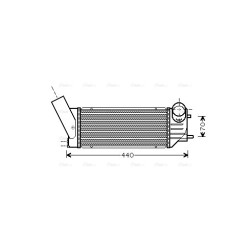 AVA Intercooler AVA QUALITY COOLING PEA4279 OE Ref 9636635380