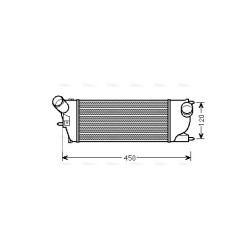 Intercooler AVA QUALITY COOLING PEA4345 OE Ref 9645682880