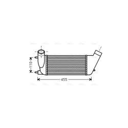 AVA Intercooler AVA QUALITY COOLING PEA4347 OE Ref 0384.N6