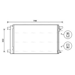 AVA AC Condenser AVA QUALITY COOLING PEA5364D OE Ref 6455.HW