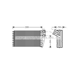 AVA Heater Matrix AVA QUALITY COOLING PEA6227 OE Ref 6448.K3