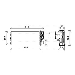 AVA Heater Matrix AVA QUALITY COOLING PEA6359 OE Ref 6448.T9