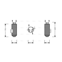 AVA AC Dryer AVA QUALITY COOLING PED020 OE Ref 6455.W8