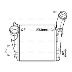 AVA Intercooler AVA QUALITY COOLING PR4086 OE Ref 95811064000