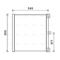 AC Condenser AVA QUALITY COOLING PR5088 OE Ref 99157311102