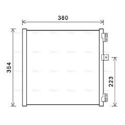 AVA AC Condenser AVA QUALITY COOLING PR5089 OE Ref 99157311104