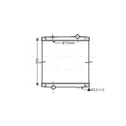 Radiator RENAULT TRUCKS 732329 AVA QUALITY COOLING RE2011N OE Ref 50 01 837 161