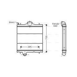 Radiator - Engine Cooling AVA QUALITY COOLING RE2029 OE Ref 5010393166