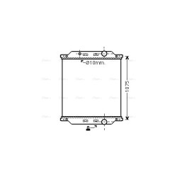 Radiator RENAULT TRUCKS 733542 AVA QUALITY COOLING RE2057N OE Ref 50 10 619 446