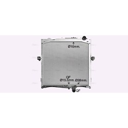 Radiator RENAULT TRUCKS 733555 AVA QUALITY COOLING RE2132 OE Ref 7422062510