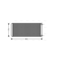 AVA Heater Matrix RENAULT TRUCKS,IRISBUS 812355 AVA QUALITY COOLING RE6022 OE Ref 5010104657