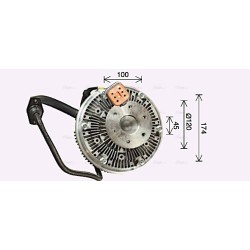 Fan Clutch RENAULT TRUCKS 2100502001 AVA QUALITY COOLING REC139 OE Ref 5010315928 AVA QUALITY COOLING