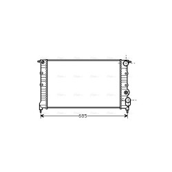 AVA Radiator AVA QUALITY COOLING RT2115 OE Ref 77 00 795 175