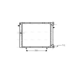 AVA Radiator AVA QUALITY COOLING RT2125 OE Ref 77 00 272 527
