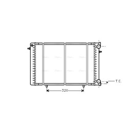 AVA Radiator AVA QUALITY COOLING RT2239 OE Ref 6006004494