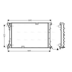 AVA Radiator AVA QUALITY COOLING RT2313 OE Ref 21400-00QAT