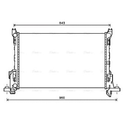 AVA Radiator AVA QUALITY COOLING RT2623 OE Ref 4422502