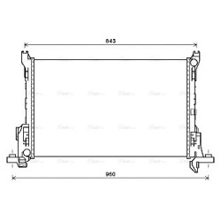 AVA Radiator AVA QUALITY COOLING RT2624 OE Ref 4422795