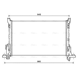 AVA Radiator AVA QUALITY COOLING RT2625 OE Ref 4422503