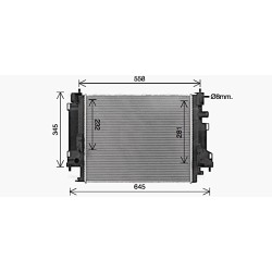 AVA Radiator AVA QUALITY COOLING RT2658 OE Ref 4535000003