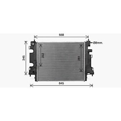 AVA Radiator AVA QUALITY COOLING RT2659 OE Ref 4535000103