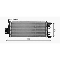 AVA Radiator AVA QUALITY COOLING RT2681 OE Ref 214100992R