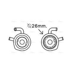 AVA Engine Oil Cooler AVA QUALITY COOLING RT3611 OE Ref 8200068115