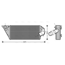 AVA Intercooler AVA QUALITY COOLING RT4298 OE Ref 6025311457