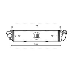 AVA Intercooler AVA QUALITY COOLING RT4622 OE Ref 144962019R