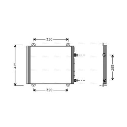 AVA AC Condenser AVA QUALITY COOLING RT5235 OE Ref 7700433077