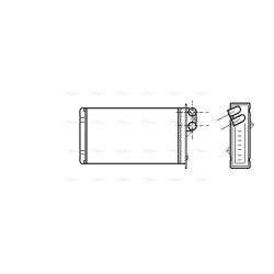 AVA Heater Matrix AVA QUALITY COOLING RT6161 OE Ref 77 01 035 891
