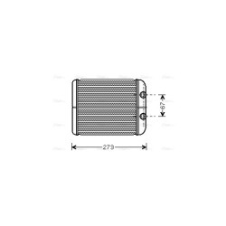 Heater Matrix AVA QUALITY COOLING RT6343 OE Ref 7701207454
