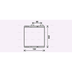 AVA Heater Matrix AVA QUALITY COOLING RT6634 OE Ref 271150001R