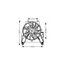 AVA Radiator Fan AVA QUALITY COOLING RT7538 OE Ref 7701439647