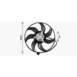 AVA Radiator Fan AVA QUALITY COOLING RT7675 OE Ref 4416928
